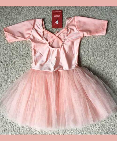 Maillot para ballet de color rosa para niña